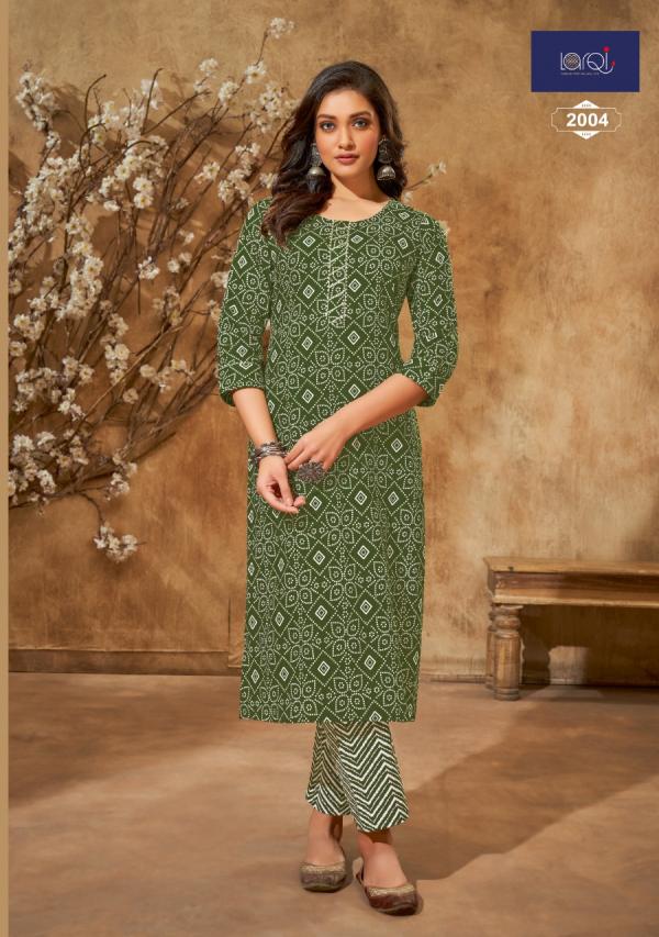 Suryajyoti Larqi Bandhani Lehriya Vol-2 Cambric Cotton Designer Kurti Collection